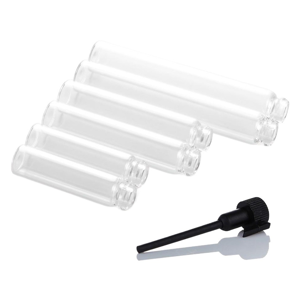 1ml 2ML 3ML transparente drop stick vidrio aceite esencial sub-botella palillos botella de perfume pequeña botella de muestra