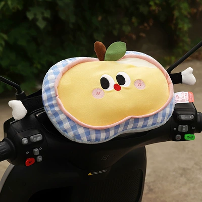 Cartoon Apple Electric Vehicle Elektromobil üçün bamper qoruyucu yastıqlar - yellow-apple-2028cm