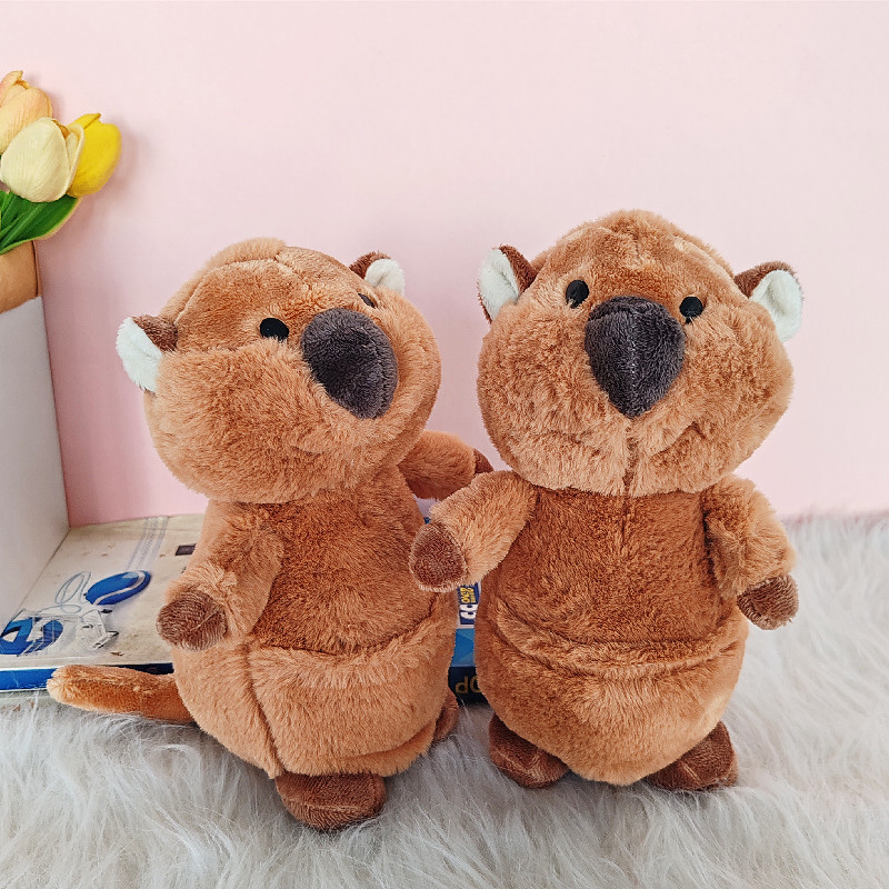 Lindo comercio exterior de cola corta ratón de peluche de juguete muñeca de canguro para niños muñeca de ragdoll regalo de actividad transfronteriza al por mayor