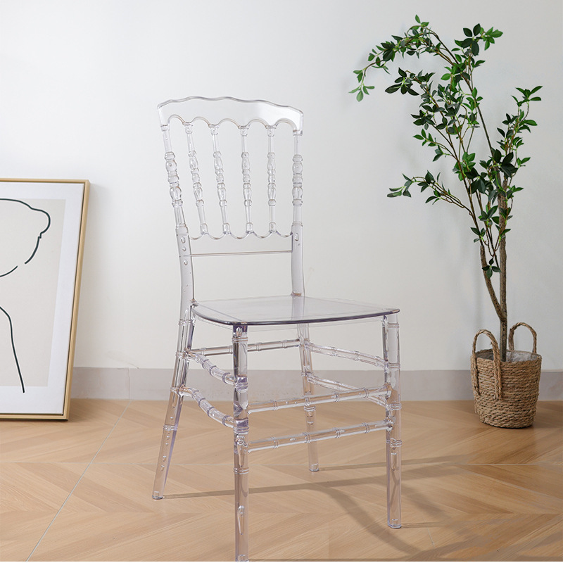 Dining chairs Yama venta caliente de lujo ligero Silla de bambú transparente de alta gama Silla de banquete de comercio exterior transfronterizo Silla de comedor