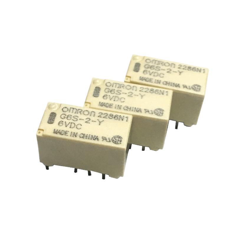 原装正品欧姆.龙继电器 G6S-2-Y DC6V小型继电器2A 8脚信号继电器