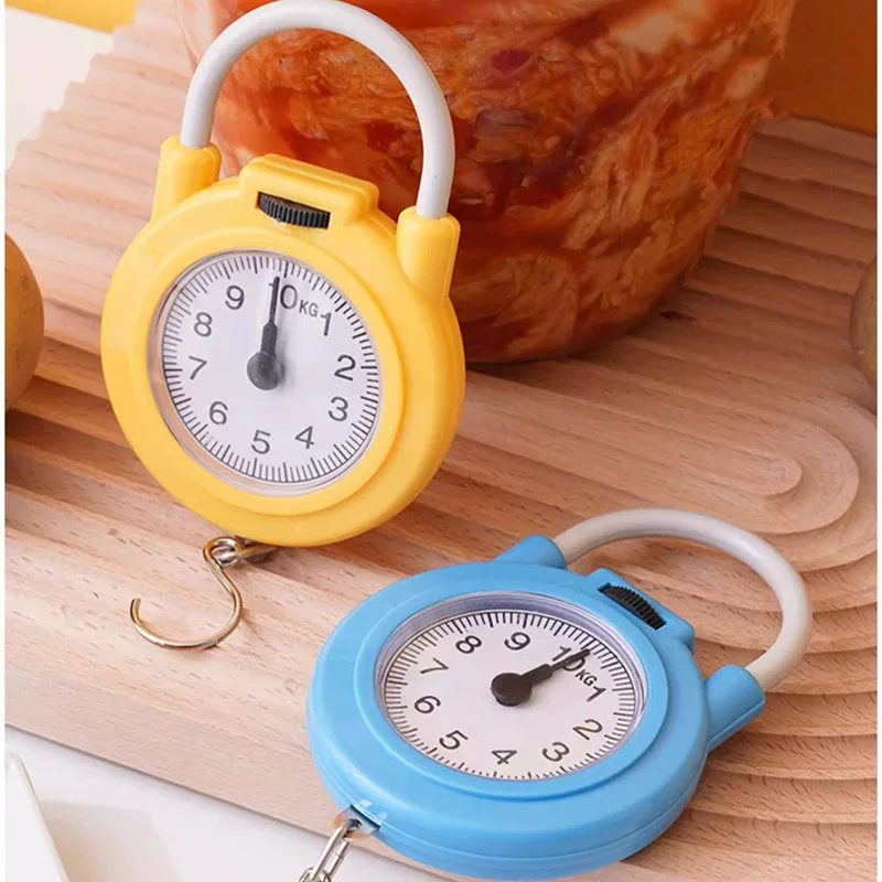 Spring scale Household portable multi -function pocket scales, small scale, buy vegetable scale mini courier scales, claim