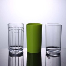 厂家批发10oz家用塑料SAN果汁杯直身简约冷饮杯PC透明水杯
