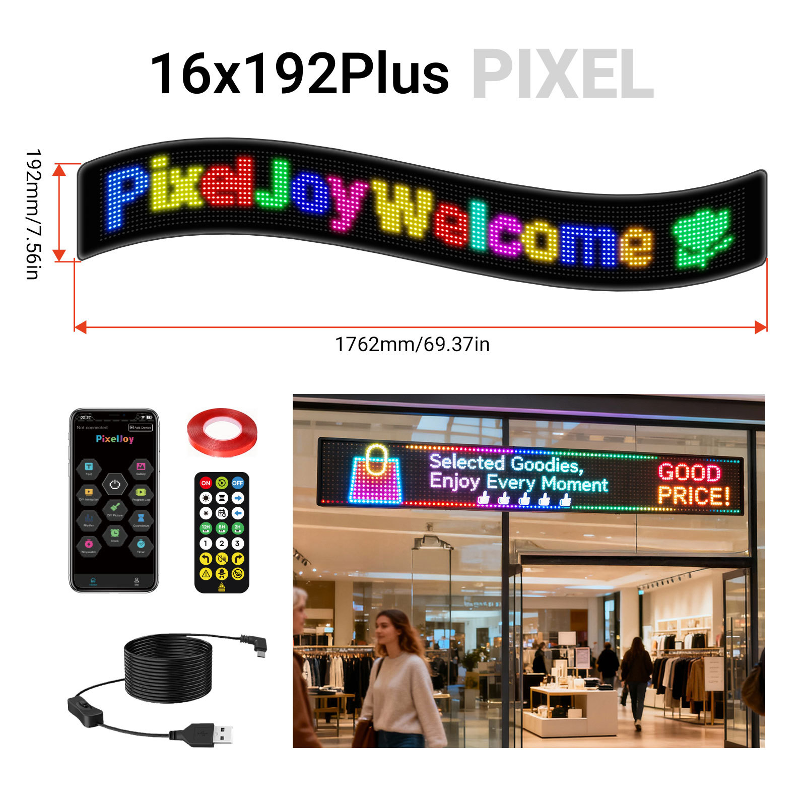 Fabricante mayorista LED vehículo flexible pantalla de control remoto Bluetooth APP pantalla de publicidad inteligente pantalla de visualización de ojos de demonios