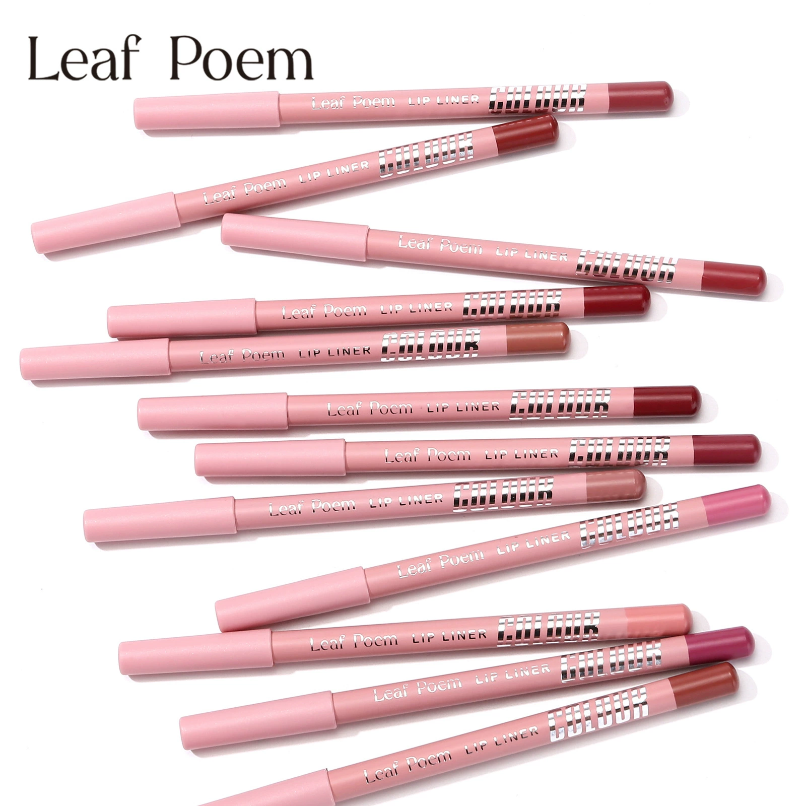 Палитра губной помады ( Leaf Poem ) матовая водостойкая подводка, 12 цветов, 2 г