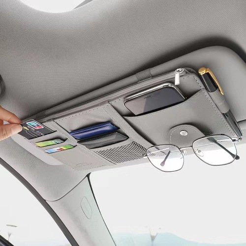 Car sun visor multifunctional storage clip car in-car ID holder storage set card holder glasses holder storage bag