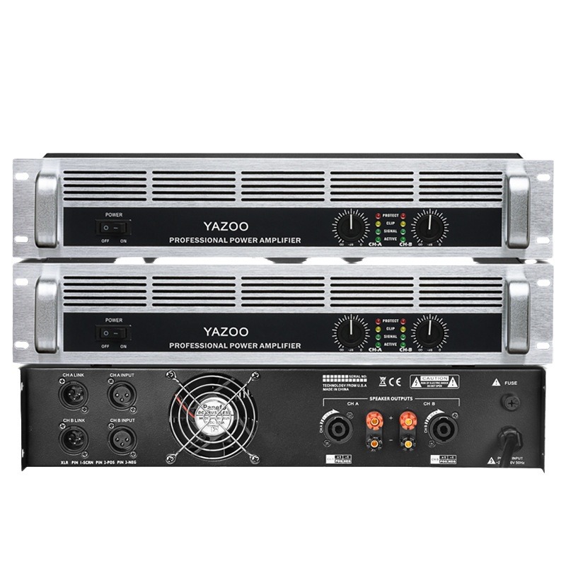 Amplificador de Potencia Profesional para Escenarios de 200w 300w 400w, Amplificador Digital de Alta Potencia para Escenarios Delanteros y Traseros para Actuaciones al Aire Libre