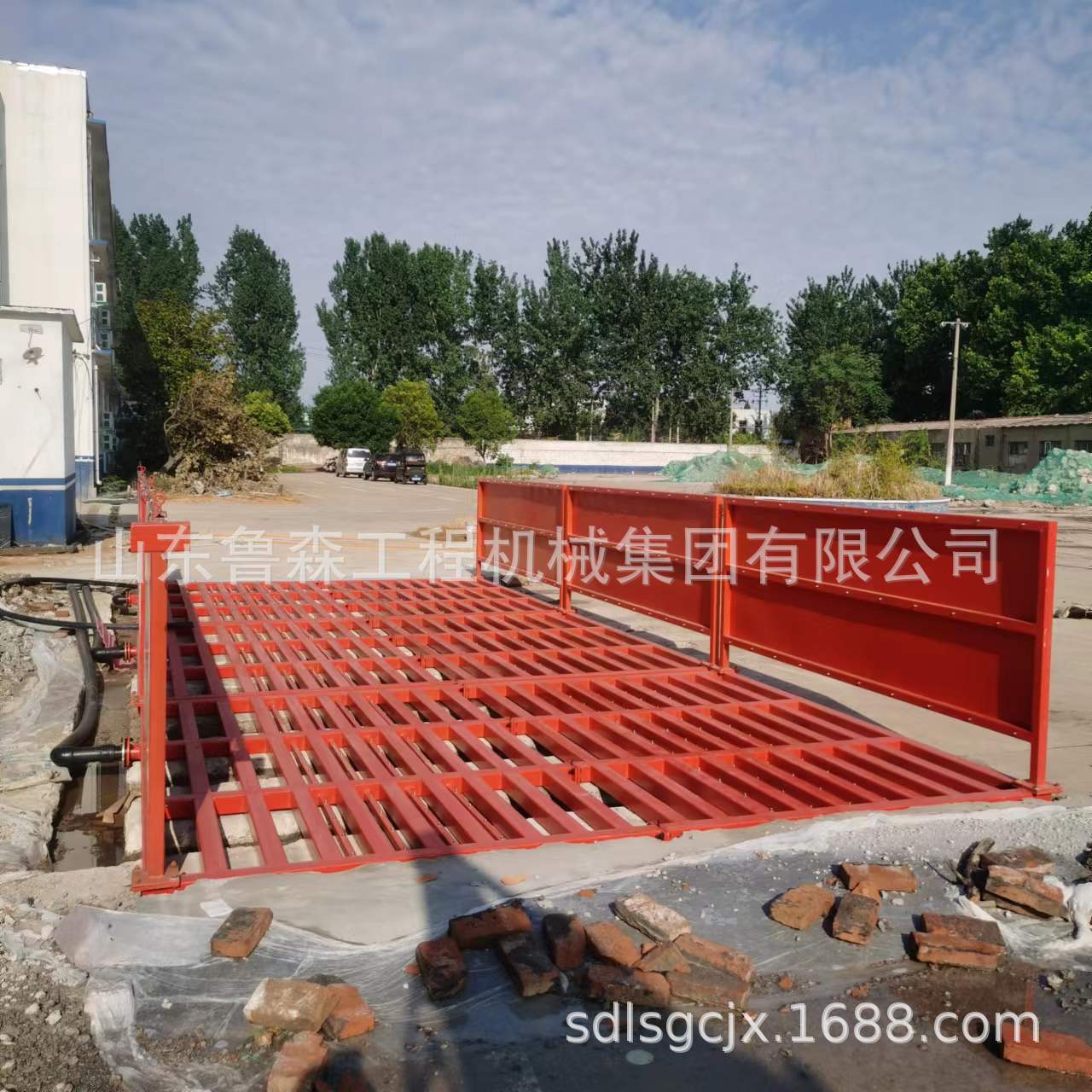 全自动车辆冲洗平台 滚轴式工程洗轮机 全封闭洗车台