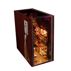 天予diy小屋書立tc 27中華美食録手作りミニチュア3d立体パズル創意プレゼント