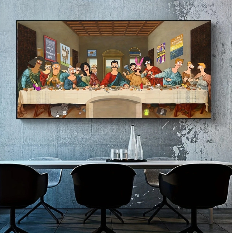 Bob's Burgers Movie Poster Classic Anime Canvas Art Print Wall Decoration Living Room Painting Bob's Burgers Movie Poster Classic Anime Canvas Art Print Wall Decoration Living Room Painting