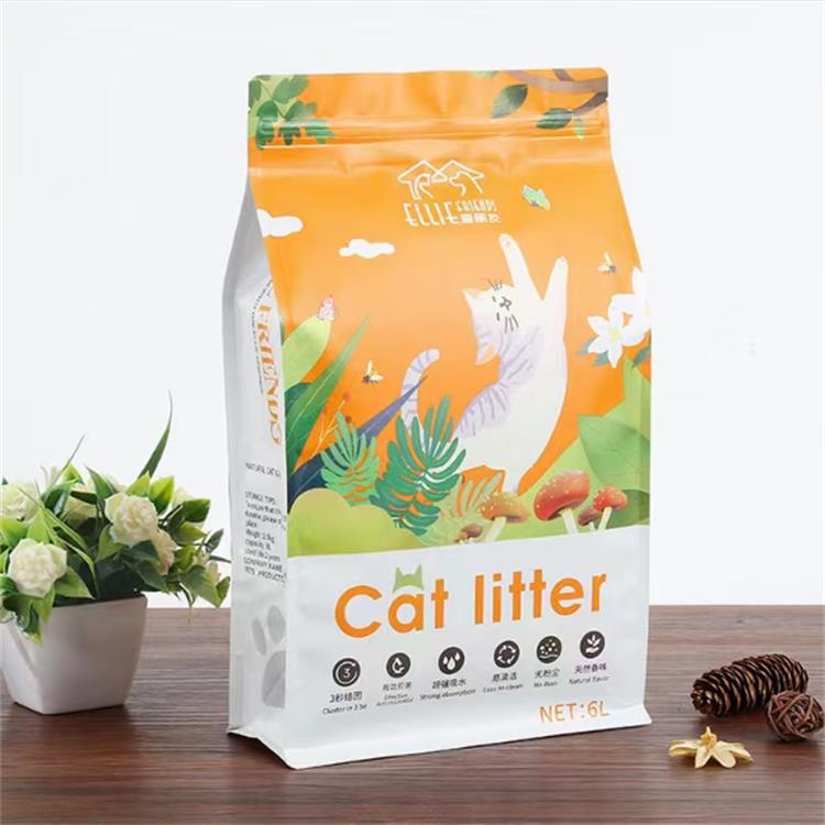 北京设计生产猫粮 猫砂包装 豆腐猫砂尼龙真空袋 八边封外袋 金霖