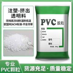 工場直販 透明PVCプラスチック顆粒 医療グレード 無毒PVC PVC原料 無臭ゴム粒 高温耐性