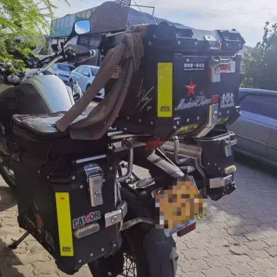 Motorcycle Universal Aluminum Alloy: Motorcycle trunk