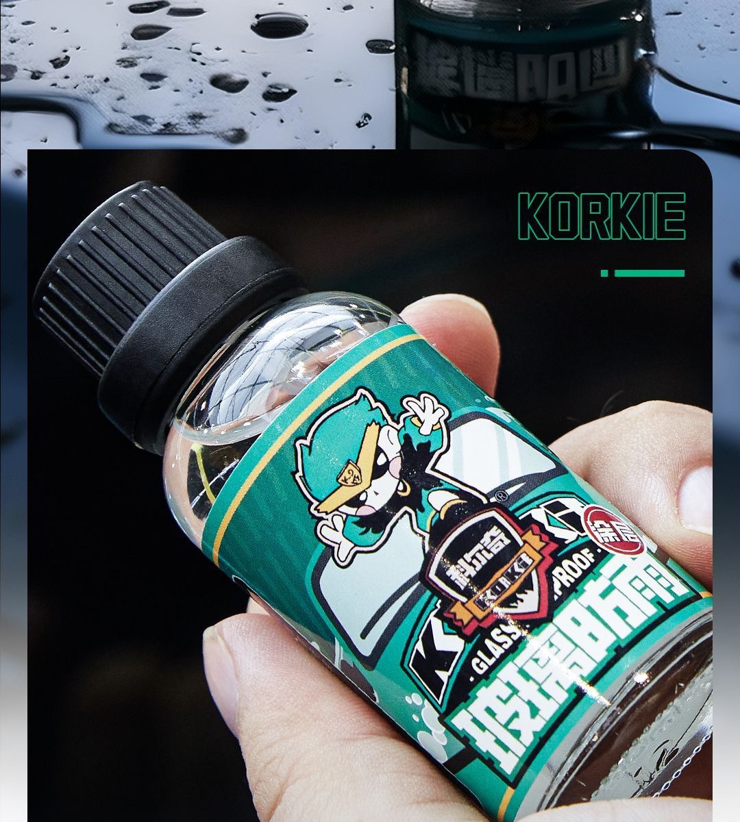 Kolchi Car Glass Coating Liquid Rain Repellent for Windshields and Rearview Mirrors, Super Water-Repellent Protective Glass Rain Guard