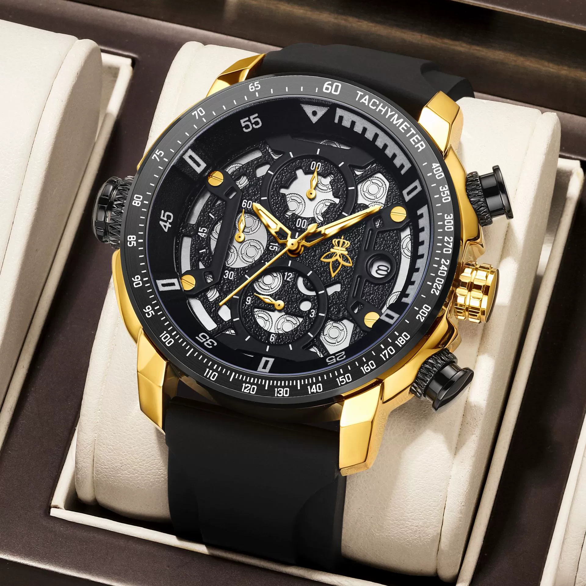 Yalalusi Sports Swiss watch, fashionable mechanical mechanical watch, fully automatic, European style