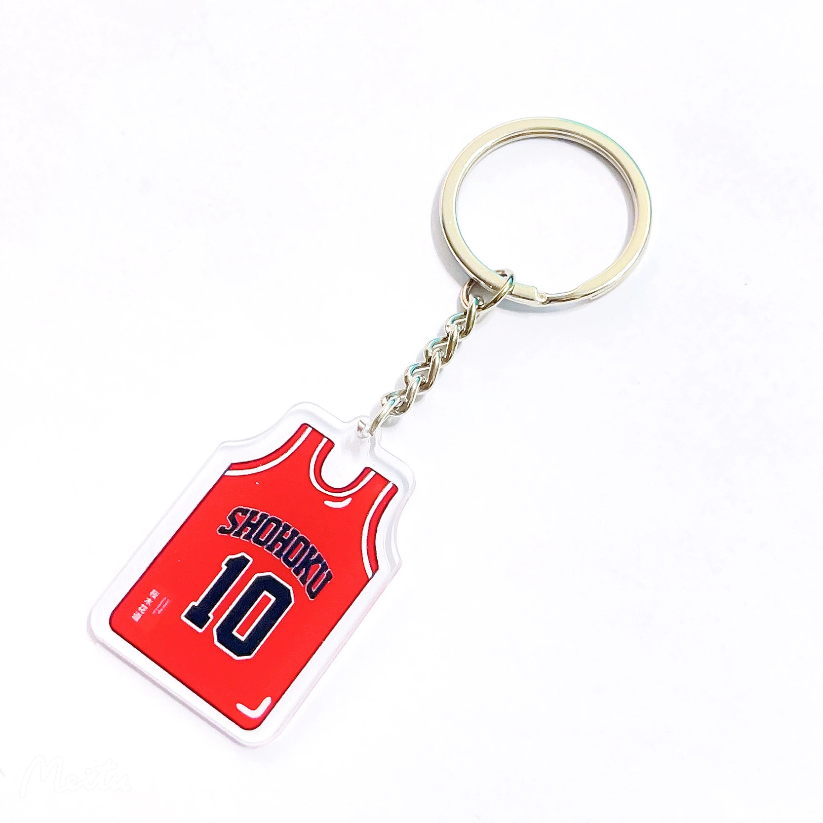 Акриловый брелок для ключей Jersey, подвеска формы баскетбольного и футбольного униформа, креативный подарок, 2D/2-слой