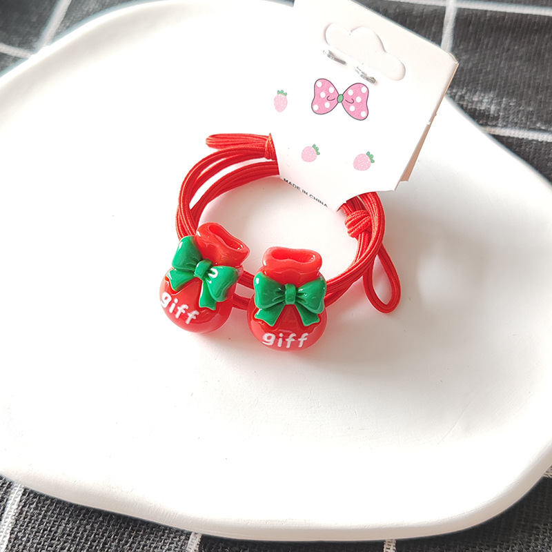Regalo di Natale Accessori per capelli per bambini di Natale Babbo Natale Fascia elastica alta Albero di Natale Pupazzo di neve Alce Elastico per capelli Scrunchie per le feste_voghion.com