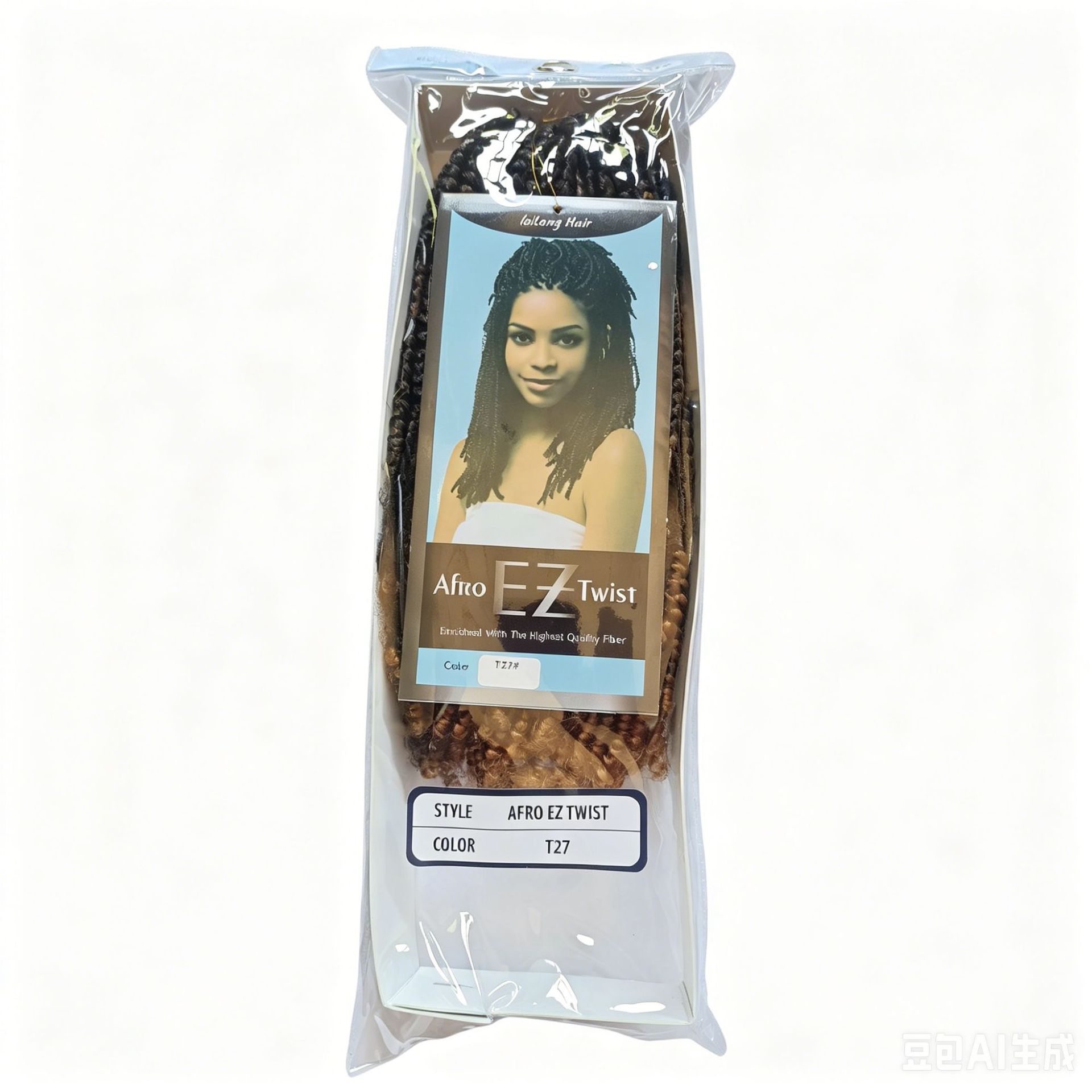 Cabello de crochet de fibra química Afro EZ Twist Pequeña peluca de primavera Twist trenza cabello