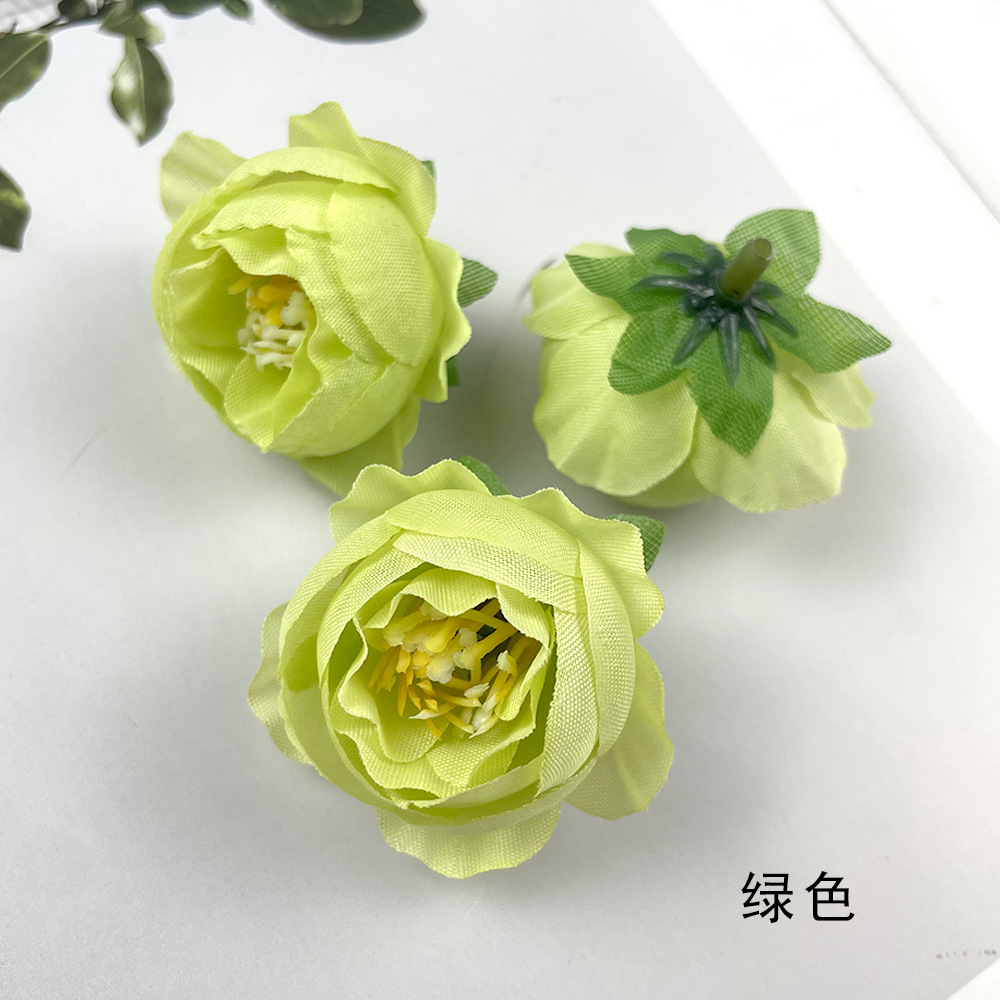 Hot sale retro brote de té de rosas DIY pecho material de tocado de flores de la pared de la sala de bodas arreglos de flores de fotografía adornos pequeños