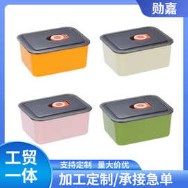 不锈钢马卡龙保鲜盒露营野餐防漏带盖小餐盒加厚冰箱备菜分装盒