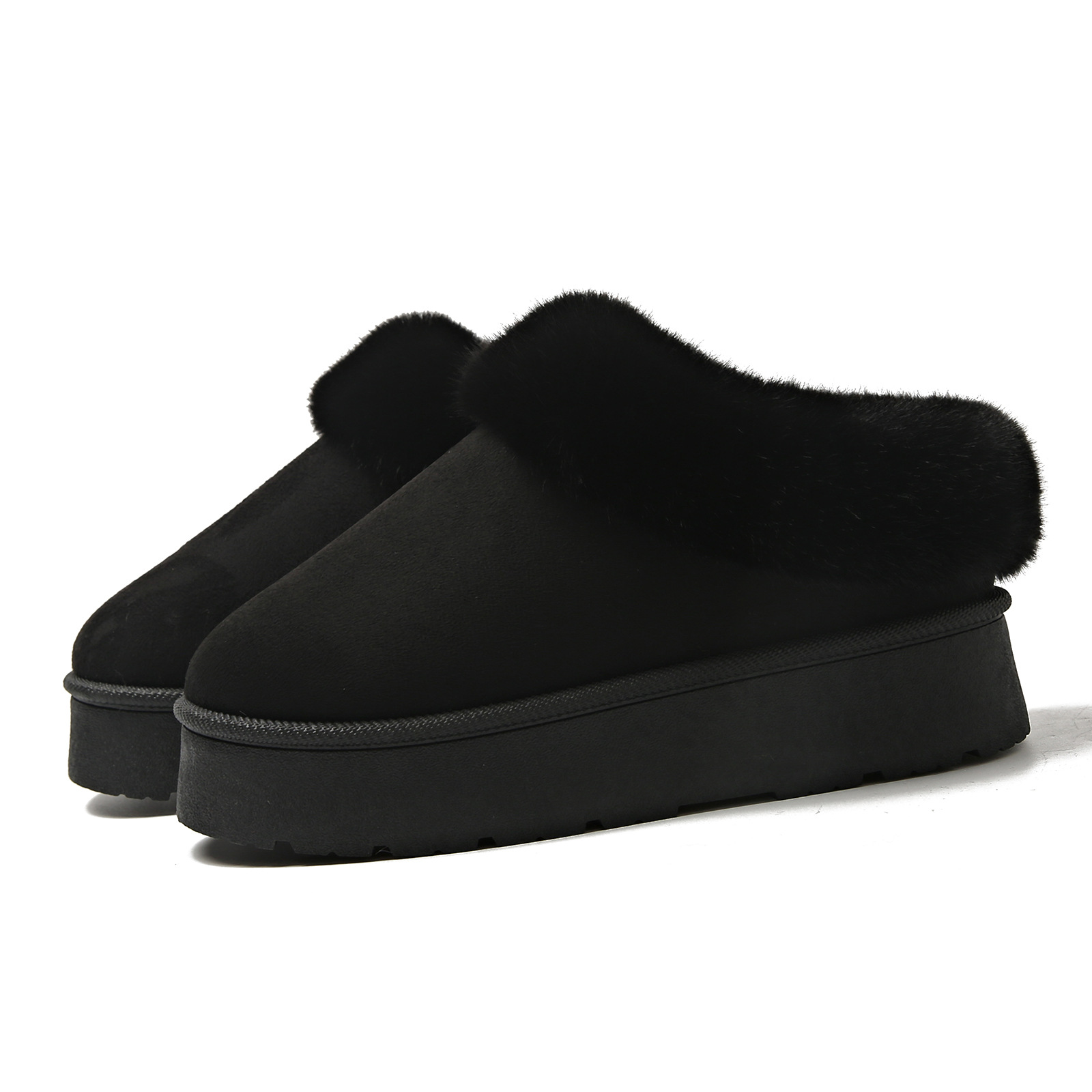 Plush women's cotton shoes short tube and warm women's snow boots_voghion.com