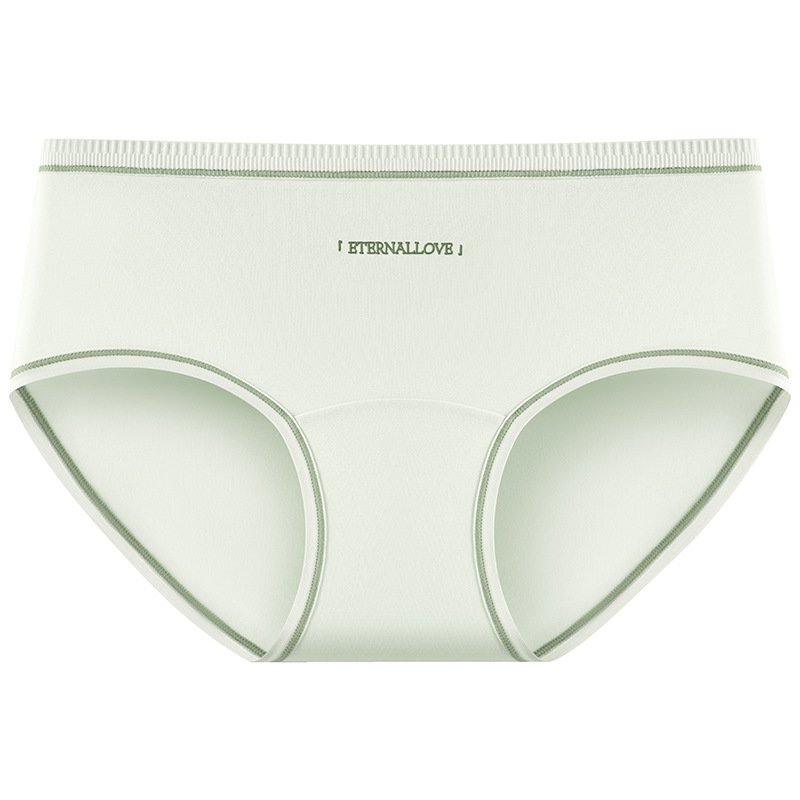 Algodón puro antibacteriano entrepierna de algodón 2024 nuevo color de contraste Clase A pantalones cortos transpirables de cintura media calzoncillos de mujer de alta elasticidad sin costuras