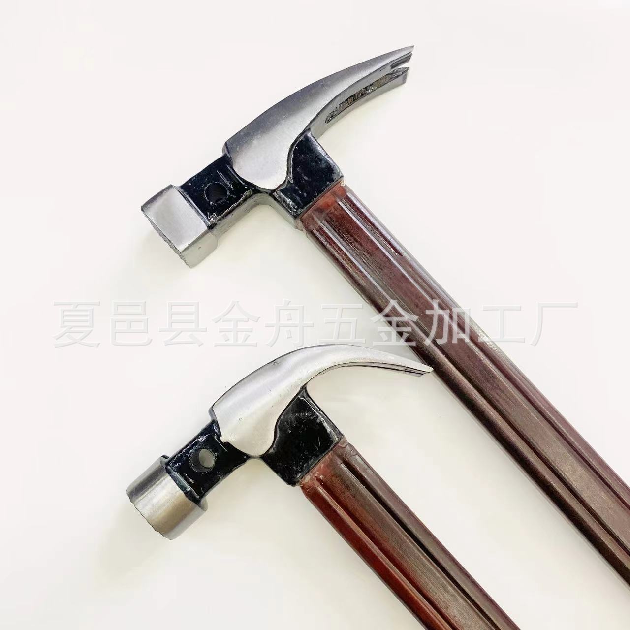 绝缘柄带磁羊角锤电工锤子木工铁锤工地锤圆头方头起钉工具