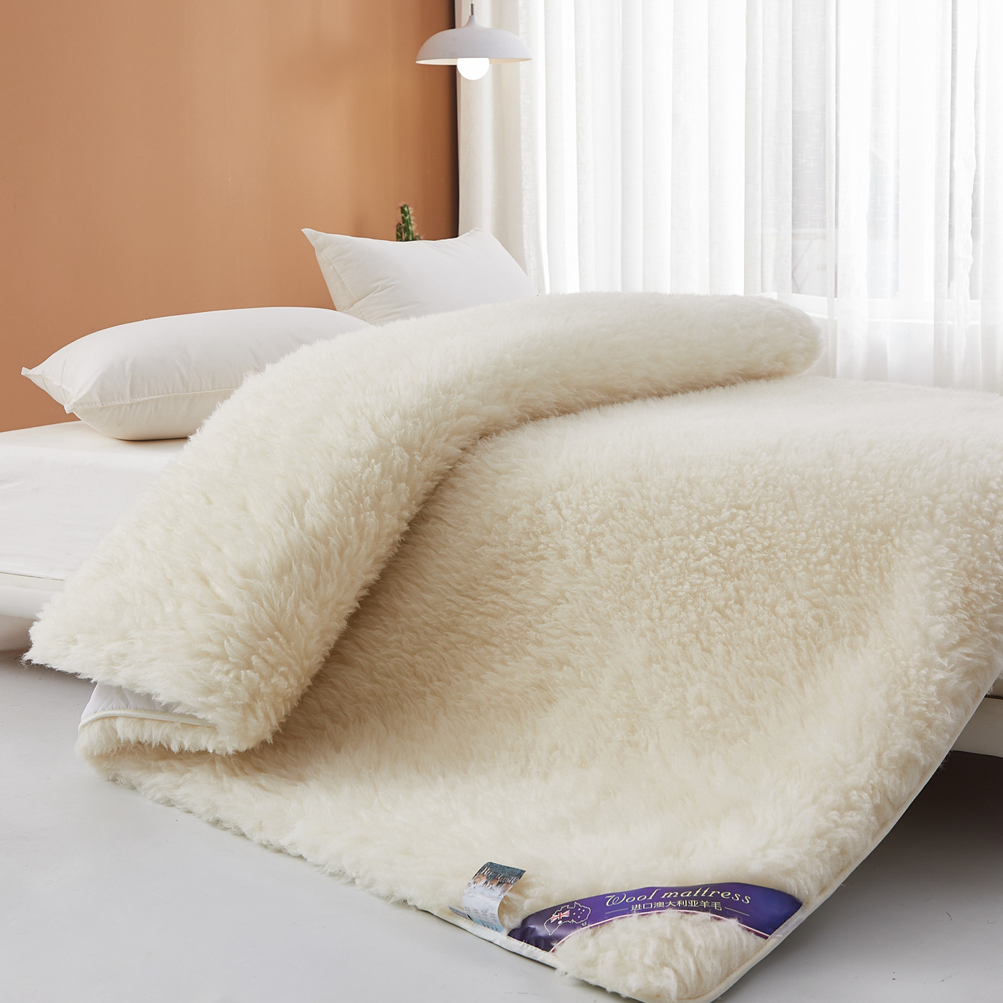 Winter Australian Short Wool Mattress Pad Pure Wool Thickeneded Warm Autumn and Winter Soft Cushion Quilt Double Mattress Mattress