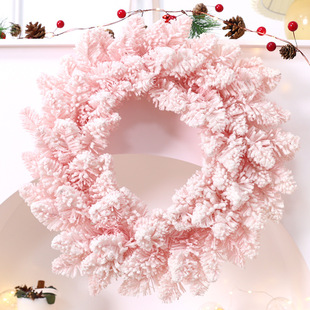 Amazon simulation Christmas wreath rattan wholesale cross-border foreign trade Christmas decoration scene ornaments layout supplies