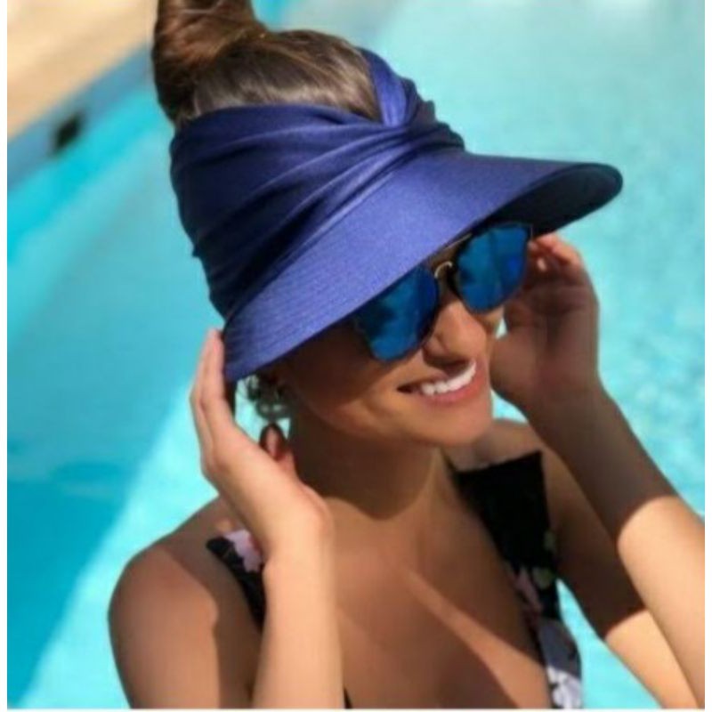 أزياء المرأة الصيف الأشعة فوق البنفسجية حماية كبيرة بريم مطاطا قابل للتعديل قبعة display picture 2