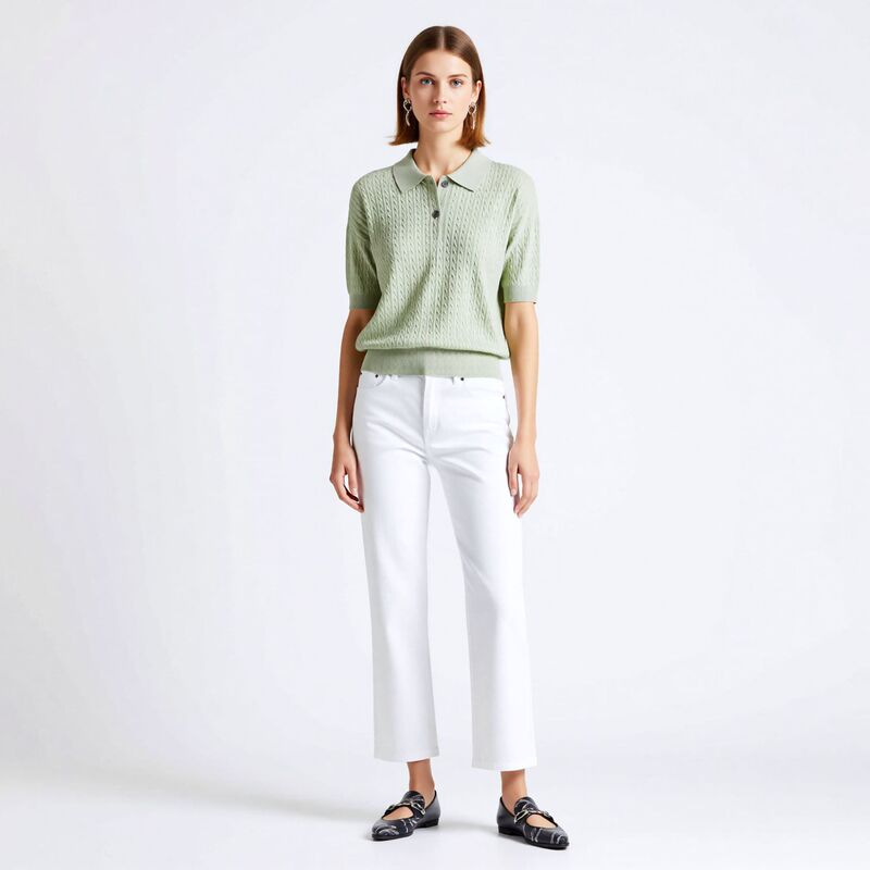 Bc Store Exclusive Sequin Polo Collar Knit Top for Women, 2026 Summer Thin Solid Color Old Money Style Short-Sleeve T-Shirt Bc Store Exclusive Sequin Polo Collar Knit Top for Women, 2026 Summer Thin Solid Color Old Money Style Short-Sleeve T-Shirt
