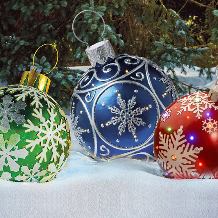 Christmas Snowflake PVC Christmas Balloons display picture 2
