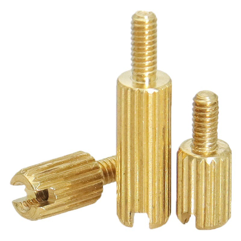 Медная колонна с одним словом M2, круглая медная Шпилька с накаткой, Поддержка мониторинга безопасности, Тяговая медная колонна с цветком, бесплатный образец