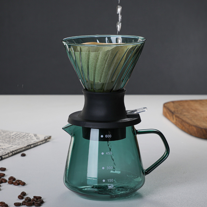 Glass Coffee Pot Coffee Filter Cup Soak Filter Cup Filter Paper Coffee Pot Hand Brew Coffee Appliance Filter Smart Cup