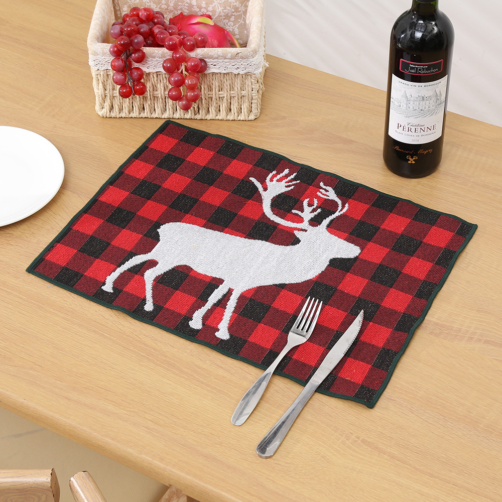 2024 nuevo cojín de Navidad cojín de muñeco de nieve de Navidad cojín de mesa de decoración familiar cojín de mesa de Navidad Jacquard