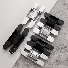 Indoor invisible door zinc alloy three-dimensional adjustable hinge Folding door hidden silent concealed cross hinge