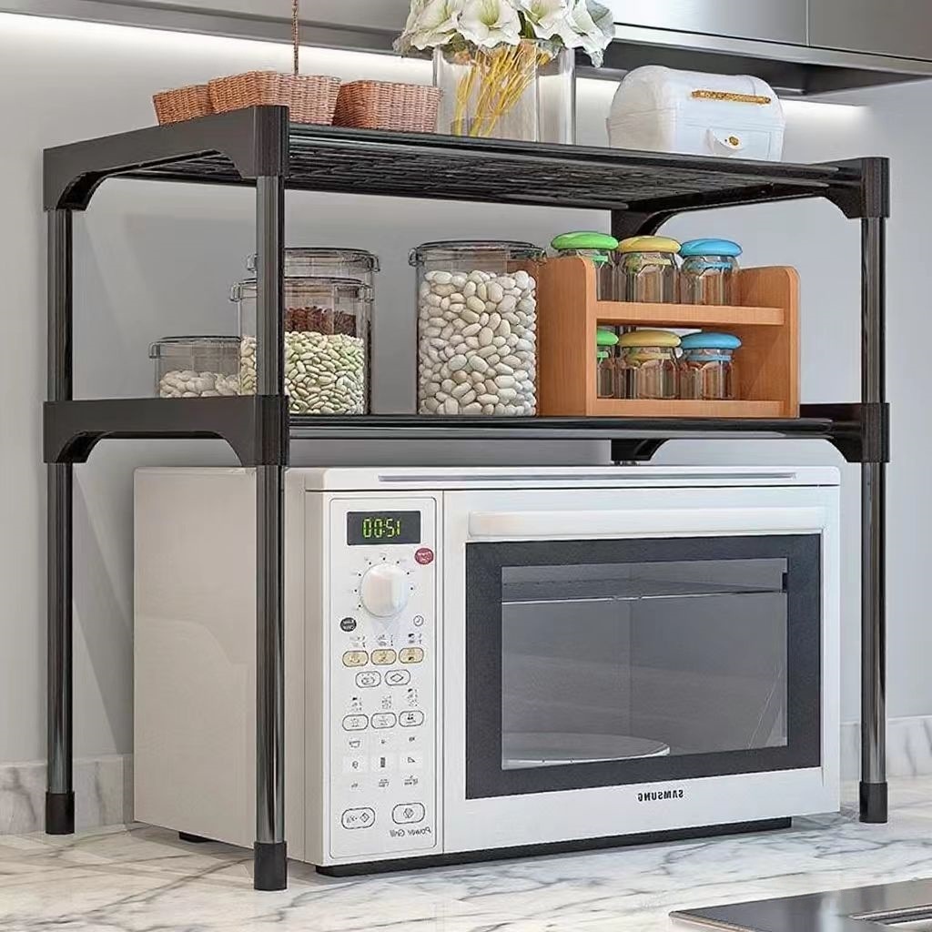 Refresh the Kitchen Storage Rack for the Beginning of the School Season. Multi-Layer Stable Kitchen Storage Artifact Microwave Oven Rack Spice Rack