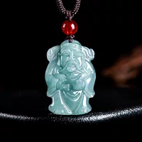 Натуральные товары Изумрудная голубая вода Маленькая Подвеска Богатства Tongcai Ледяной камень Нефритовый Камень Мужские и женские подвески Нефритовый нефрит Оптовая продажа