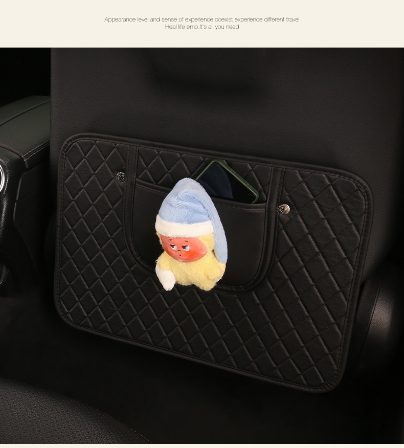Star Girl Cute Cartoon Car Seat Back Anti-Kick Pad, Car Seat Back Anti-Dirt Pad, Children's Anti-Kick Pad