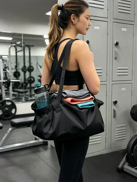Large-Capacity Travel Bag, Unisex Fitness Crossbody Bag, Waterproof Portable Folding Storage Bag, Outdoor Camping Bag