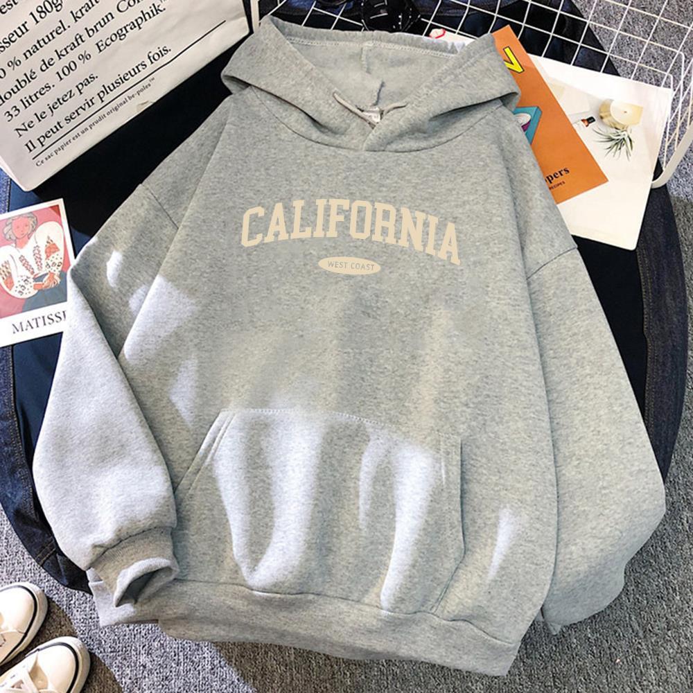 California West Coast Design Womens Hoody Hip Hop All-Match