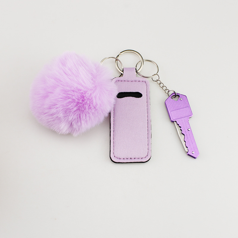 Modern Style Geometric Cloth Self-defense Unisex Bag Pendant Keychain display picture 3