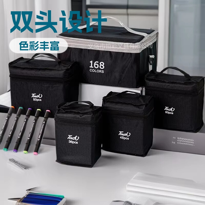 Touch Double-Ended Marker Pen Set, 12-168 Colors Available, Direct Wholesale from the Manufacturer