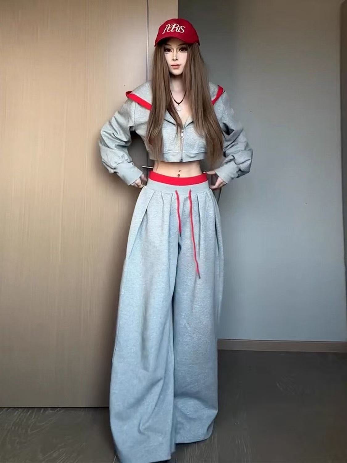 Early Autumn Clothes Are Very Good-Looking, Sports Sweatshirts Are Worn with a Complete Set of Fashionable Autumn Suits for Women, New Styles