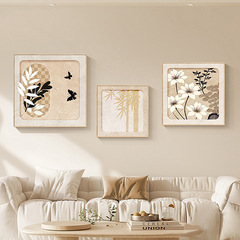 法式奶油風客廳掛畫高級感藝術蝴蝶餐廳裝飾畫侘寂風臥室床頭壁畫