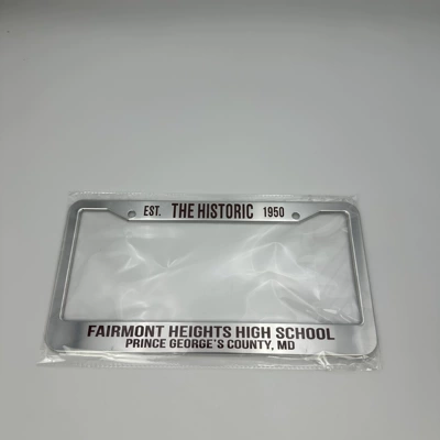 New Model American Standard Aluminum Alloy License Plate Frame, Silver Custom-Made American-Style Export Car License Plate Frame, Export Supply (License plate holder/license plate holder) - silver
