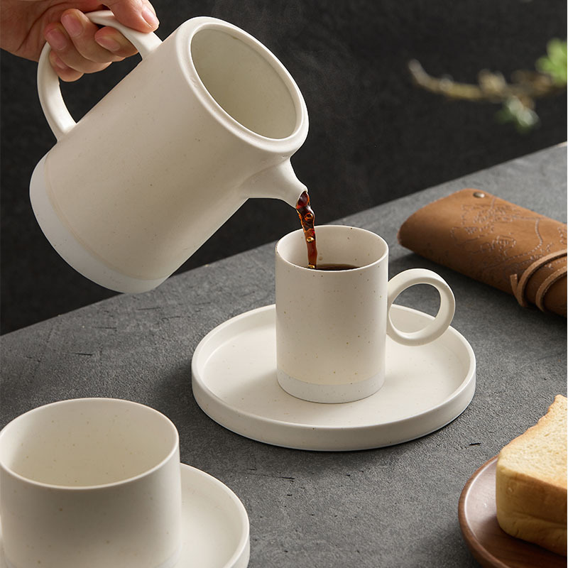 Taza de filtro de café de cafetera de cerámica de montaña y río, taza de filtro de café de goteo, filtro de café de tipo goteo, conjunto de utensilios para compartir cafetera