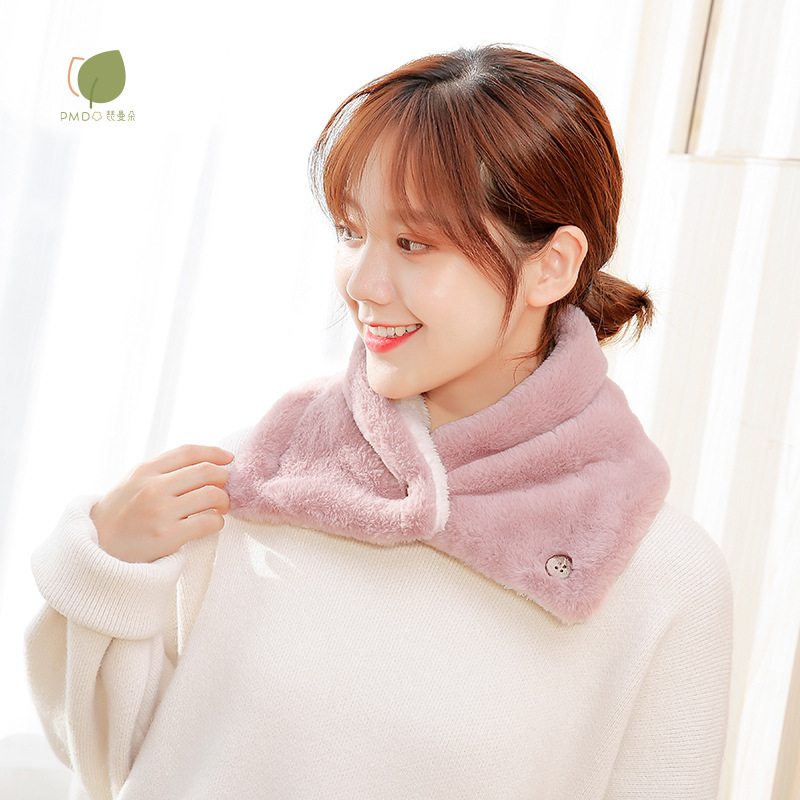 솔리드 스카프-핑크