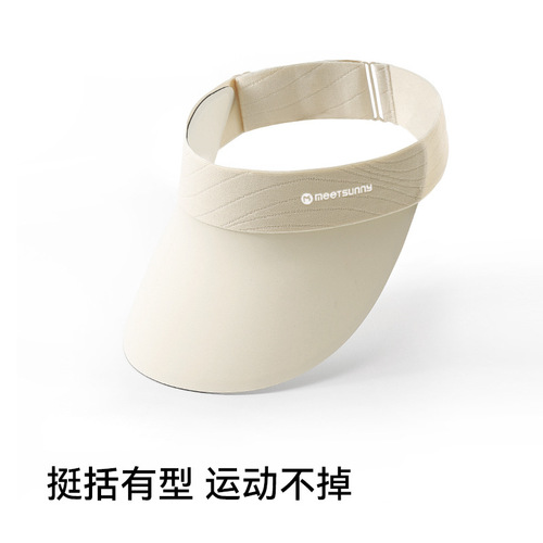 MEETSUNNY Sports Sun Visor Cap for Men and Women, UV Protection Cycling Hat, Haze-Free Running Sun Hat