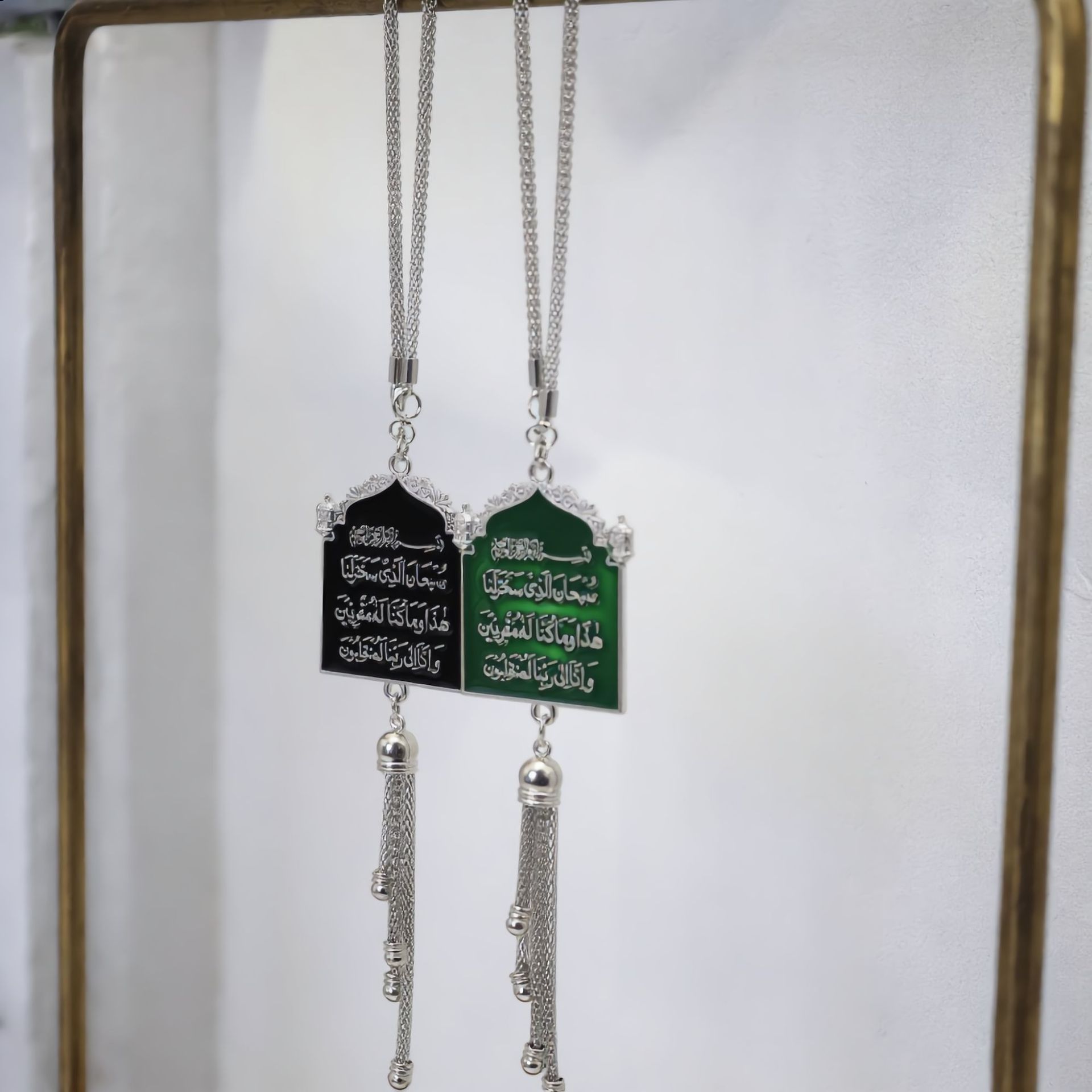 Cross-Border Middle Eastern Saudi Style Multi-Color Fashion Pendants, Car Rearview Mirror Pendants, Accessories with Various Styles, Car Pendants